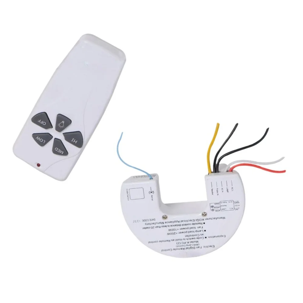 For Ceiling Fan and Light Remote for Control Switch with for Master Button and Individual Light Control for Enhanced Usability