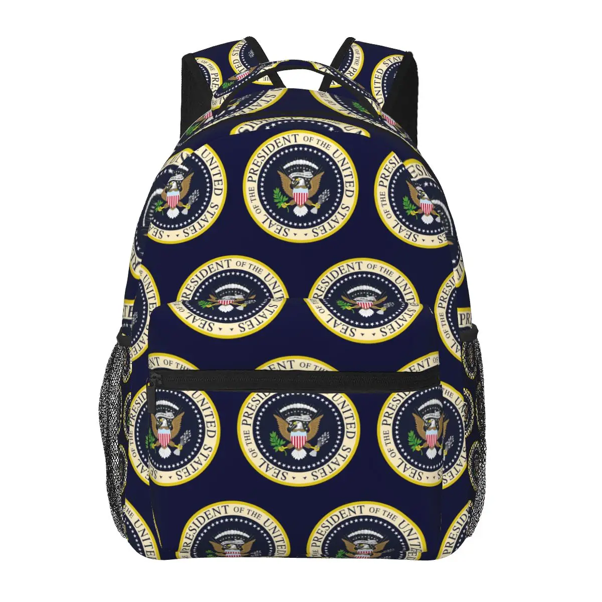 ختم رئيس الولايات المتحدة الأمريكية الولايات المتحدة الأمريكية على ظهره رائجة البيع Daypack سعة كبيرة حقيبة الكتب للأطفال حقائب الكتف