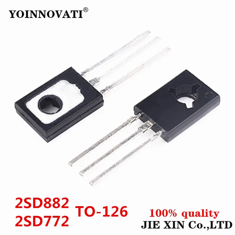 20PCS 2SD882 2SB772 TO-126 ( 10PCS D882 +10PCS B772 ) TO126 IC New Original Wholesale In Stock