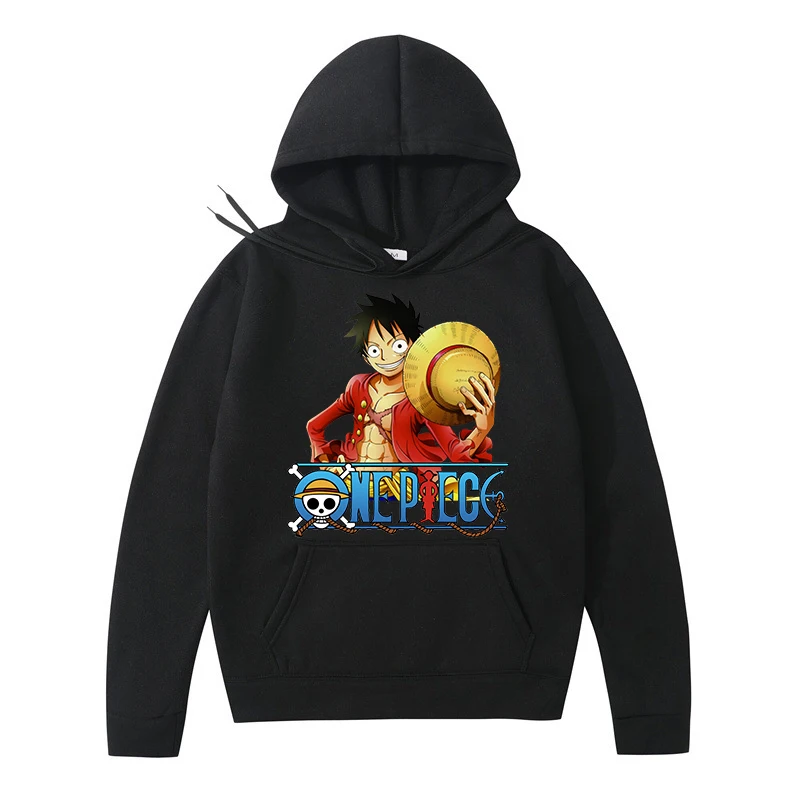 Fashion Children One Piece Hoodies Sweatshirt Boys Girls Cartoon Luffy Hooded Pullover Kids Autumn Clothes One Piece Hoodie Tops