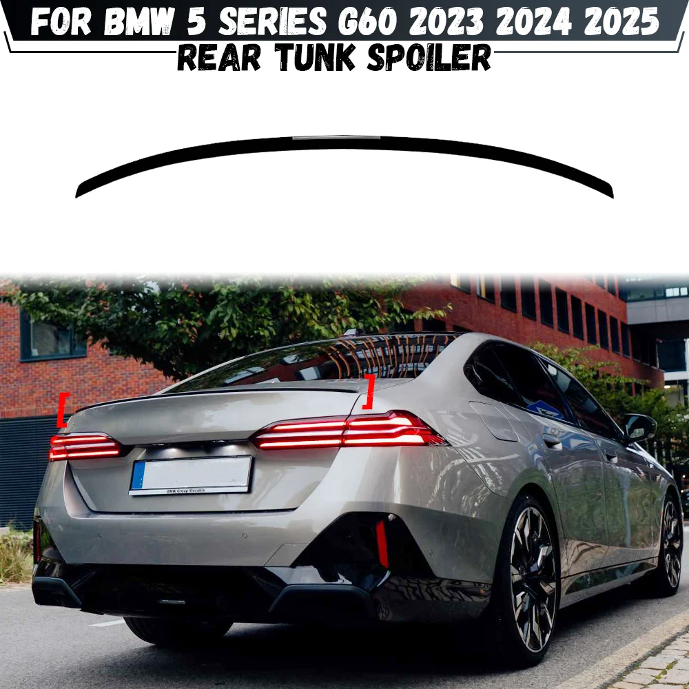 

For BMW 5 Series G60 520d 520i 530i 530e 550e 2023 2024 2025 Rear Spoiler Rear Trunk Tail Wing Bodykits Tuning
