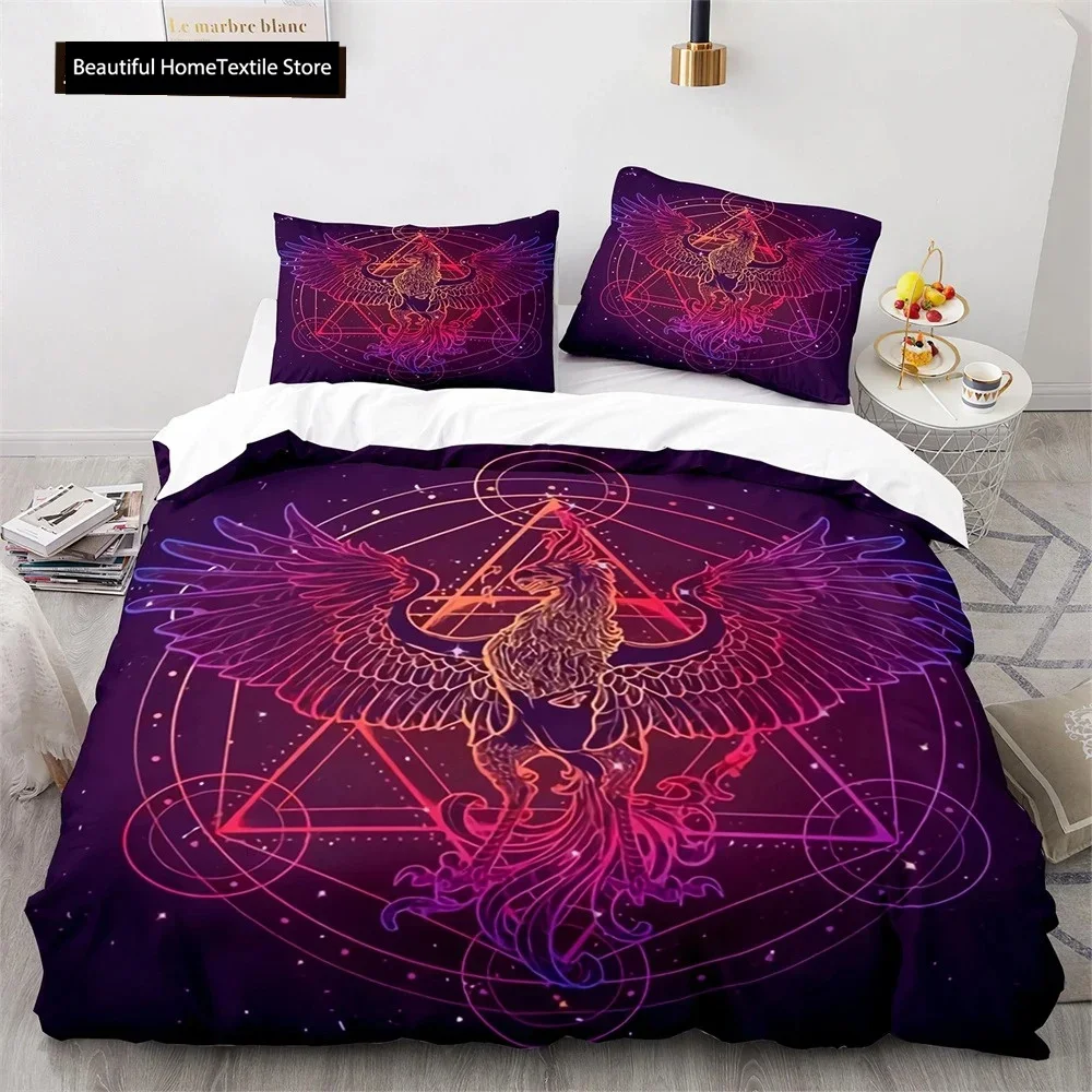 

Phoenix Nirvana Fire Patterned Comfortable Duvet Quilt Cover Pillowcase Bedding Set Children Bedroom Decoration Home Textile