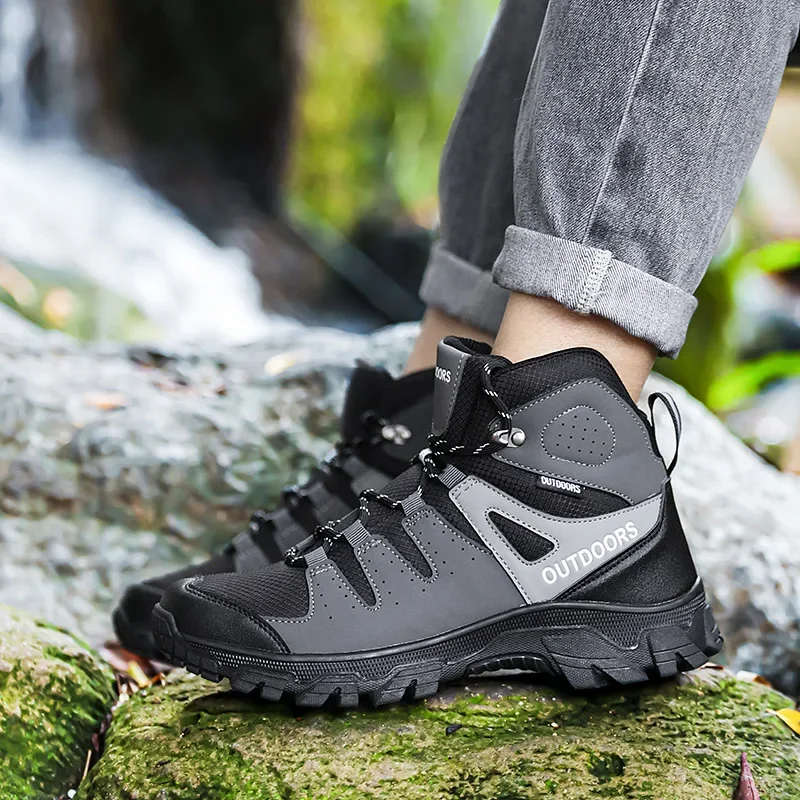 Botas de couro Chelsea masculinas e infantis, sapatilhas sem laço, sapato de inverno para homem, marca internacional, absorção de caminhante, tênis infantil