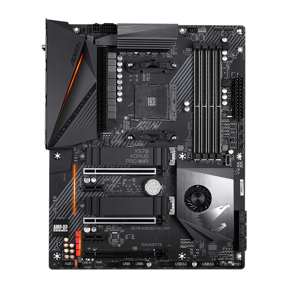 Imagem -02 - Placa-mãe Wifi Gigabyte-x570 i Aorus Pro Suporta Processador Ddr4 M.2 Pcie 4.0 Ryzen 5600 5000 5700x Amd Am4