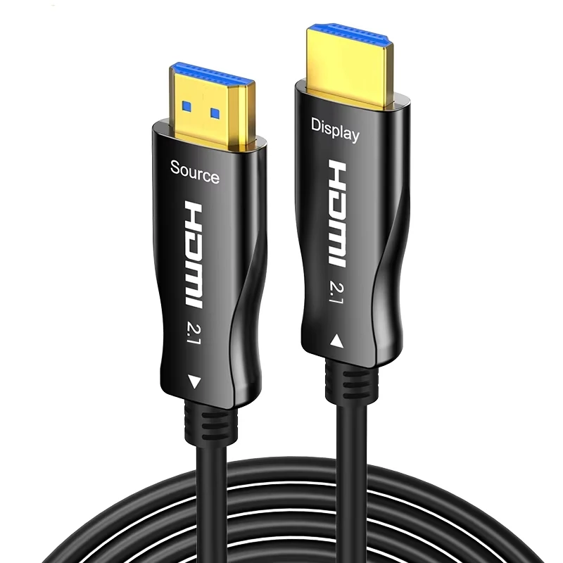 

High Speed 8Khdmi Cable UHD 3D 4k 60hz Male to Male Braided 18gbps 5m 10m 20m 50m 10ft Audio Video Fiber Optic Cable hdmi