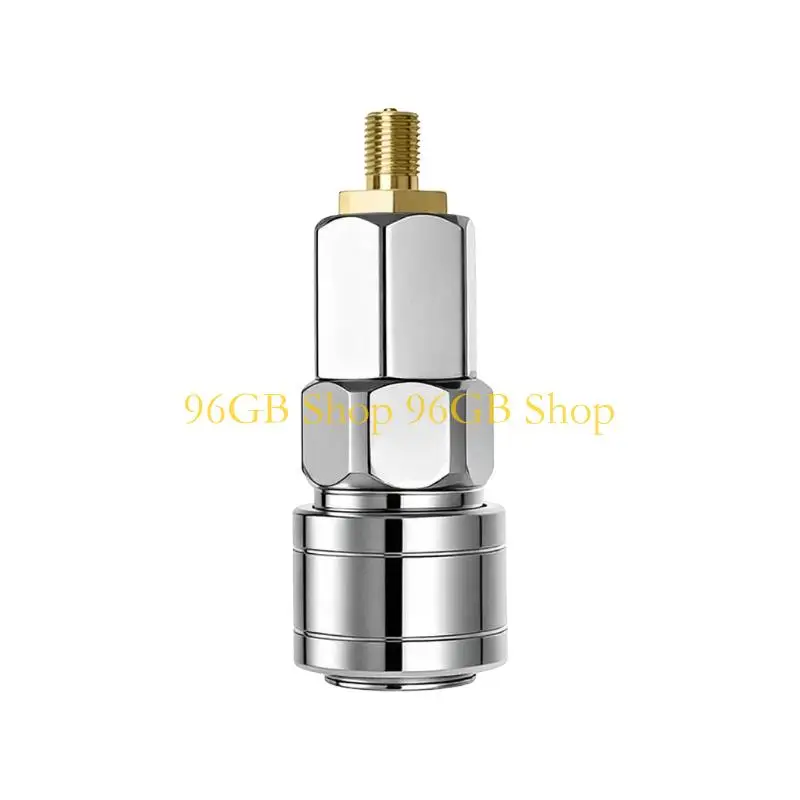 96GB Threaded Tire Inflator Adapter with C Metal Air Chuck for Garage Pressure Check and Tire Service Work Daily
