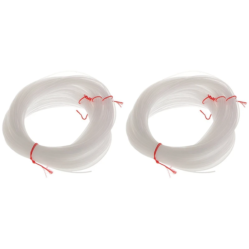 

2Pcs 100 Meters Clear Nylon String 1Mm Diameter Boat/Cast Fishing Line Thread Hook Tying