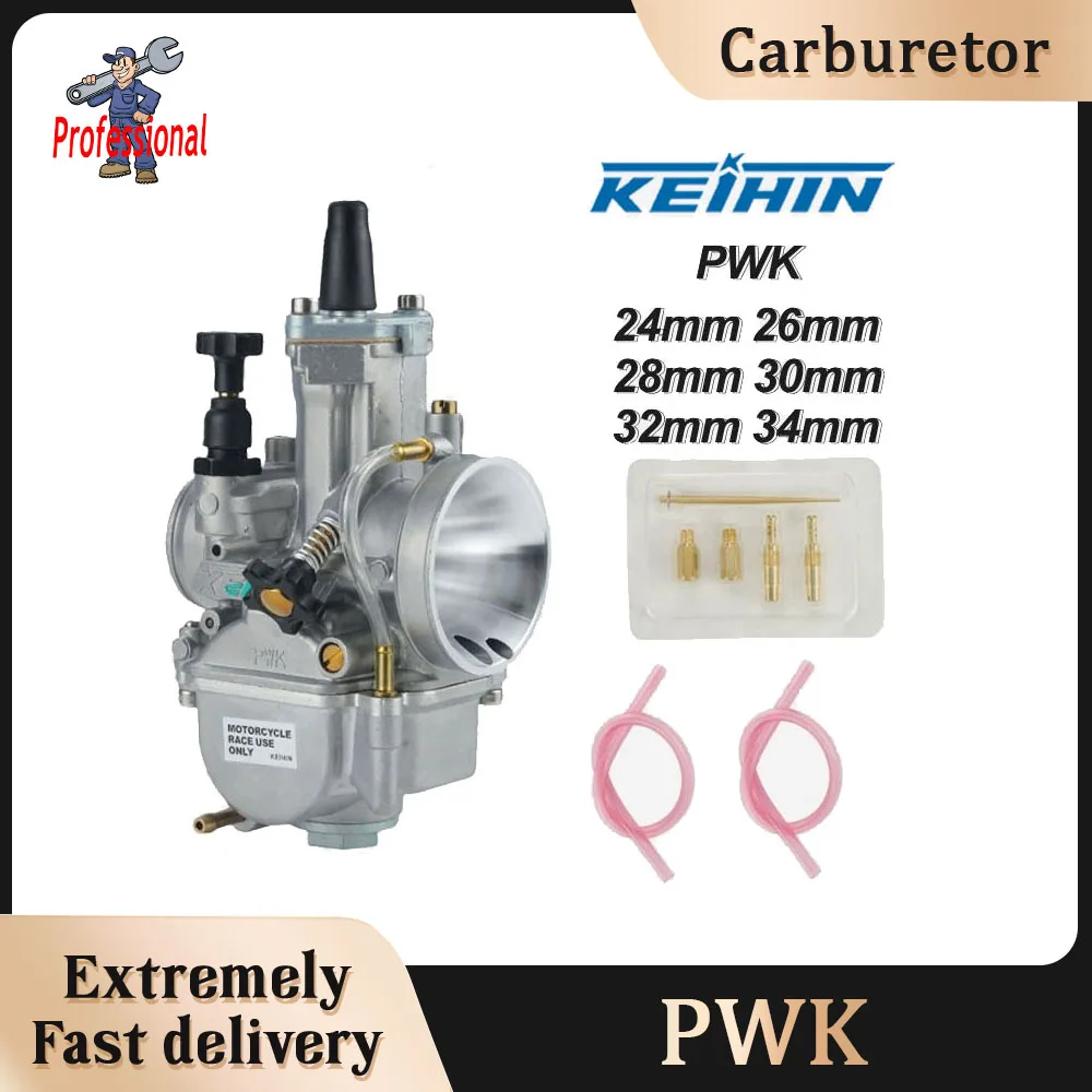 

Motorcycle Carburetor With Jet For Keihin KOSO PWK 24 26 28 30 32 34mm 2T 4T ATV Quad Go Kart Dirt Bike Scooter 50-250cc
