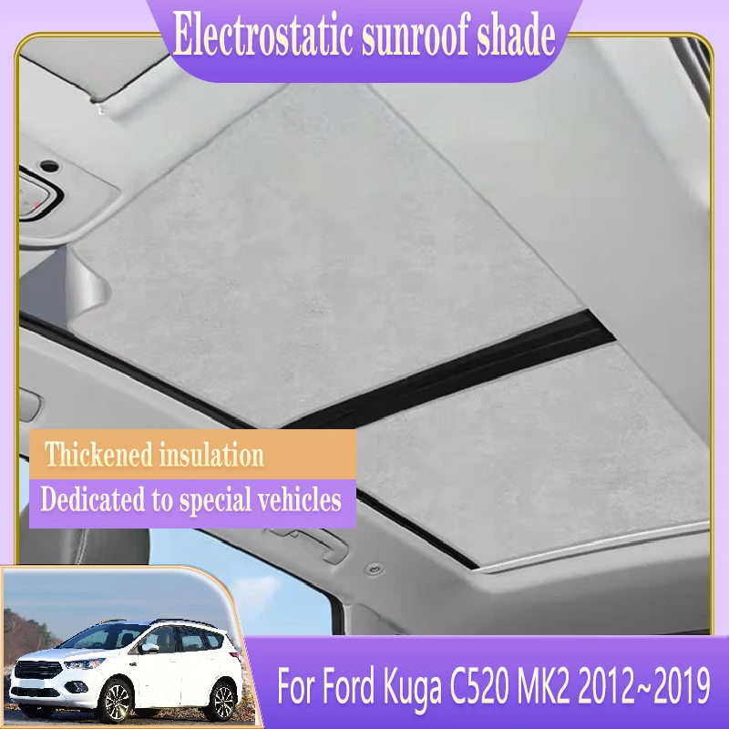 

Солнцезащитный козырек на крышу автомобиля для Ford Kuga C520 MK2 2012 ~ 2019 электростатическая адсорбция мансардный передний зонтик автомобильные уличные аксессуары
