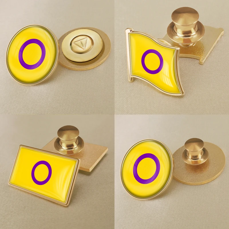 

Intersex Pride Flag Brooch Badges Lapel Pins