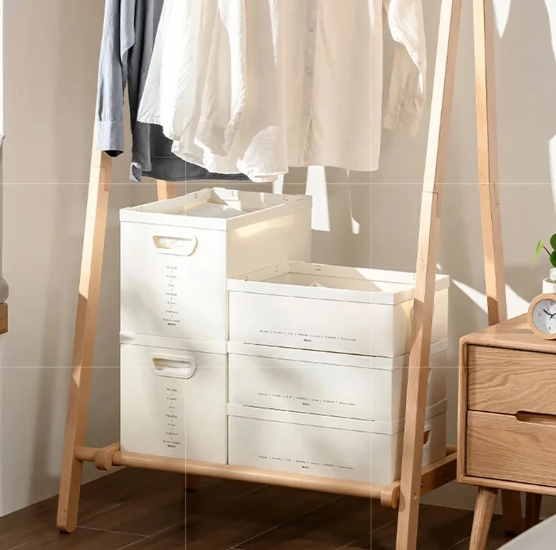 

Multi-Functional Folding Storage Box,Large Capacity Plastic Clothes Organizer with Lid for Closet,CosmeticToys Household Storage