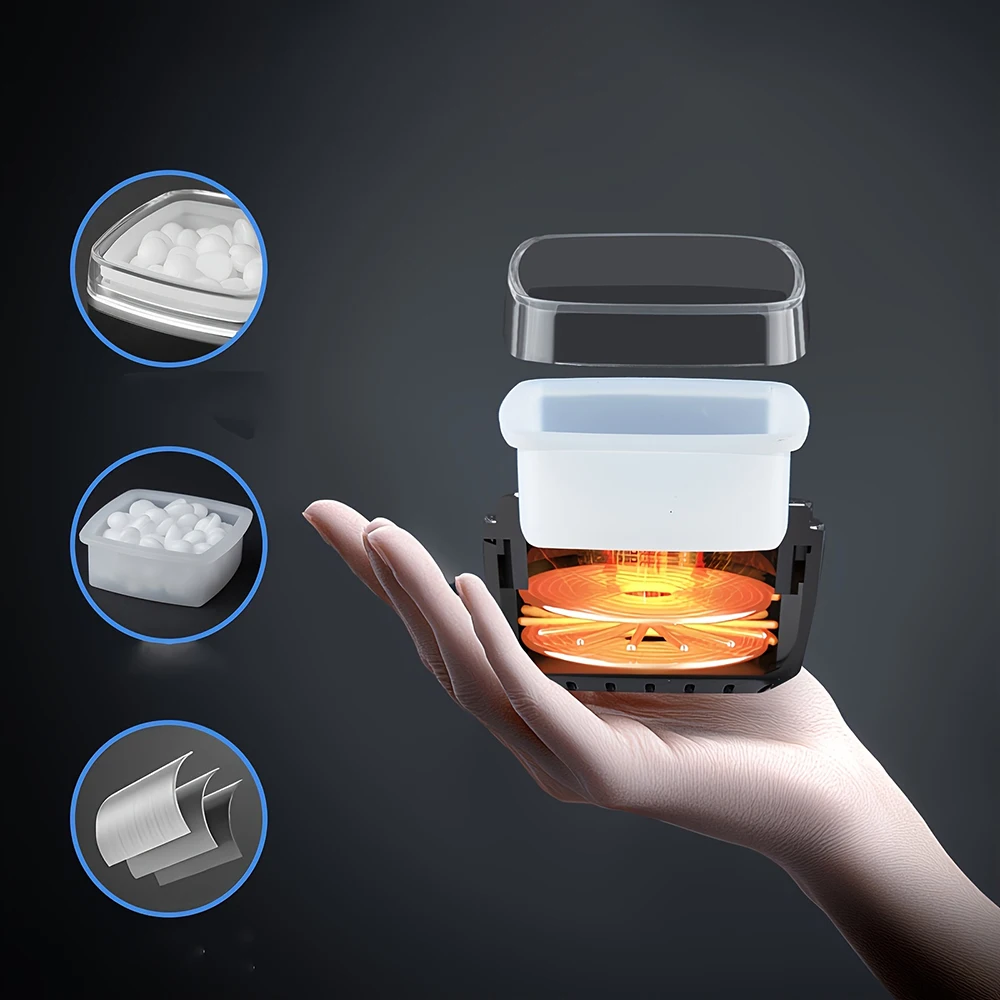 3-in-1 Mini Wax Heater Kit for Eyebrow Shaping Nasal Ear Hair Remova Safe Easy to Use No Batteries Required Wax Heater Heating