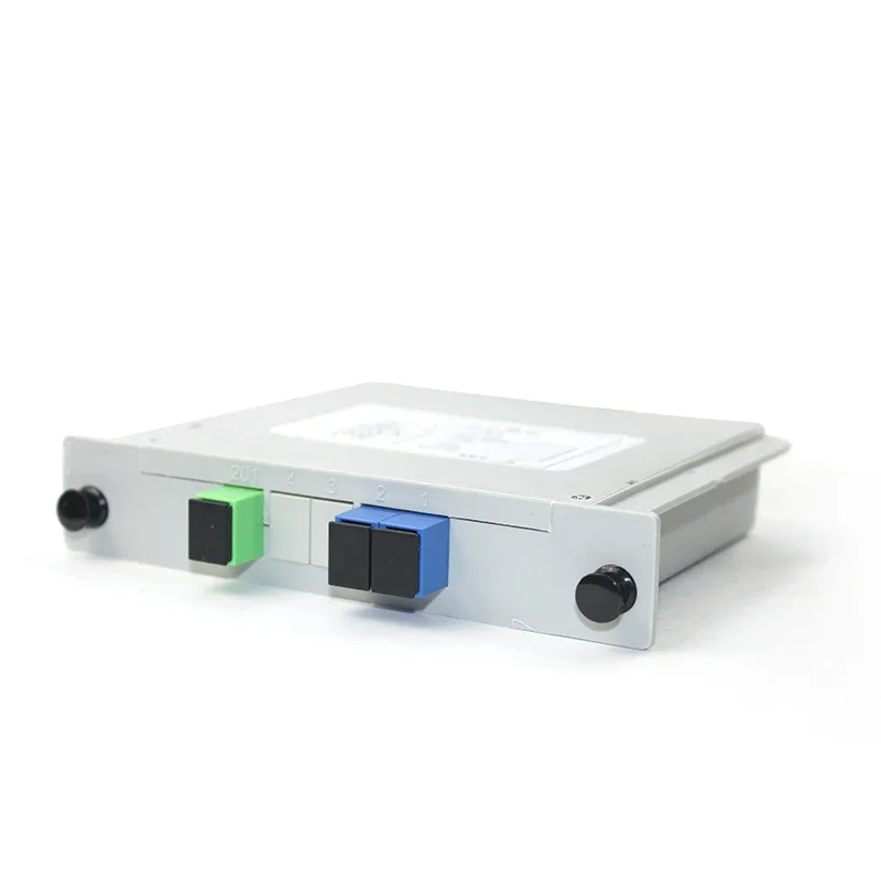 

Optical Fiber Splitter PLC 1-2 SC APC Cassette Box Plug-in Type Optical Splitter
