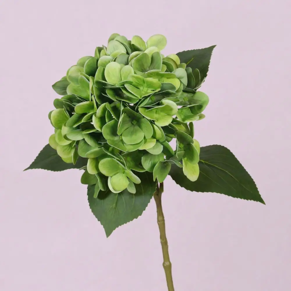 Beautiful Artificial Hydrangea Bouquet Silk Faux Flower Real Touch Plant Home Interior Desktop Decoration Table Floral Ornament