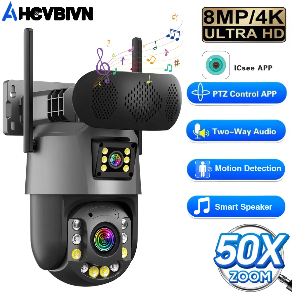 8MP 4K Hd Ip Camera… - image
