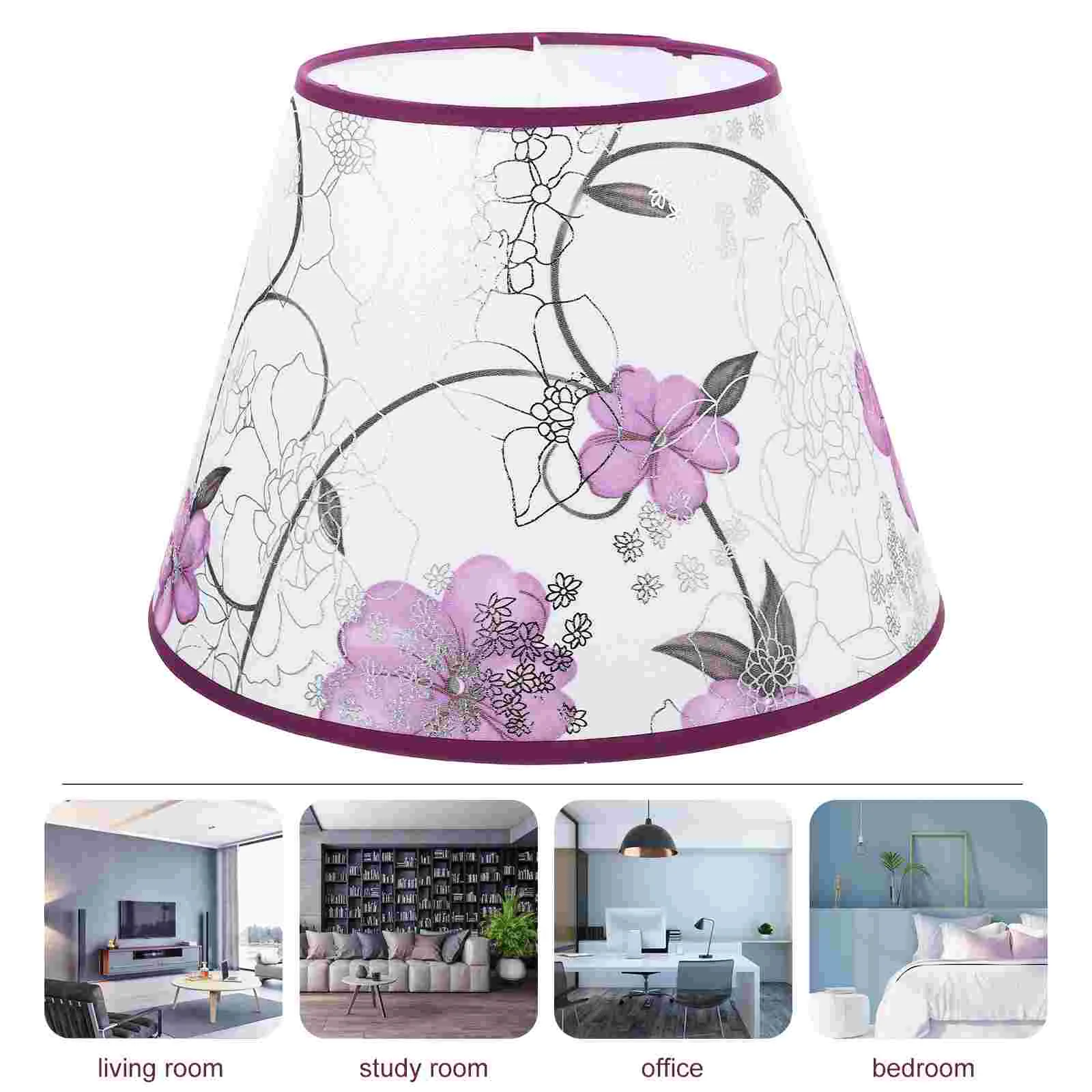 Cloth Lampshade Replacement Floor Chandelier Bedroom Light Shades for Ceiling Flower Decorative