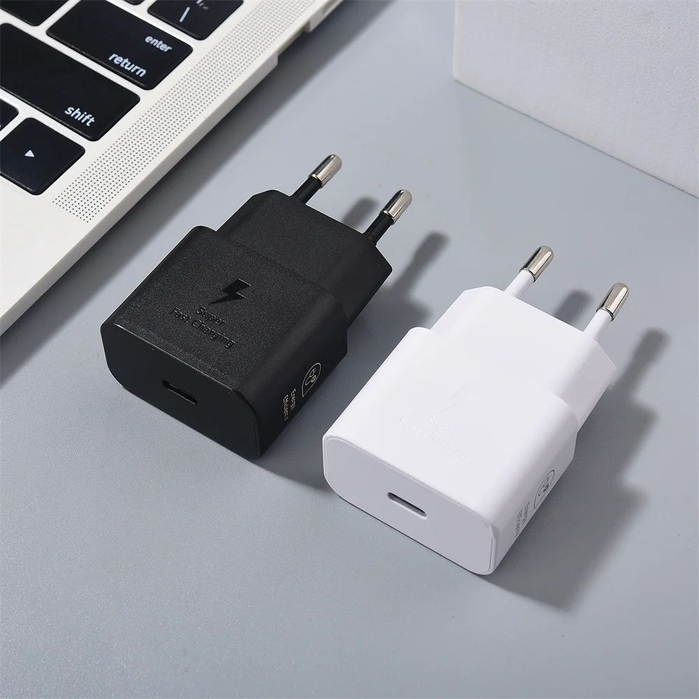 

T2510 Samsung 25W GaN Super Fast Charging Adapter PD Quick Charger for Galaxy Note 10 9 Ultra A55 A54 A53 Flip Fold 6 7 1M Cable