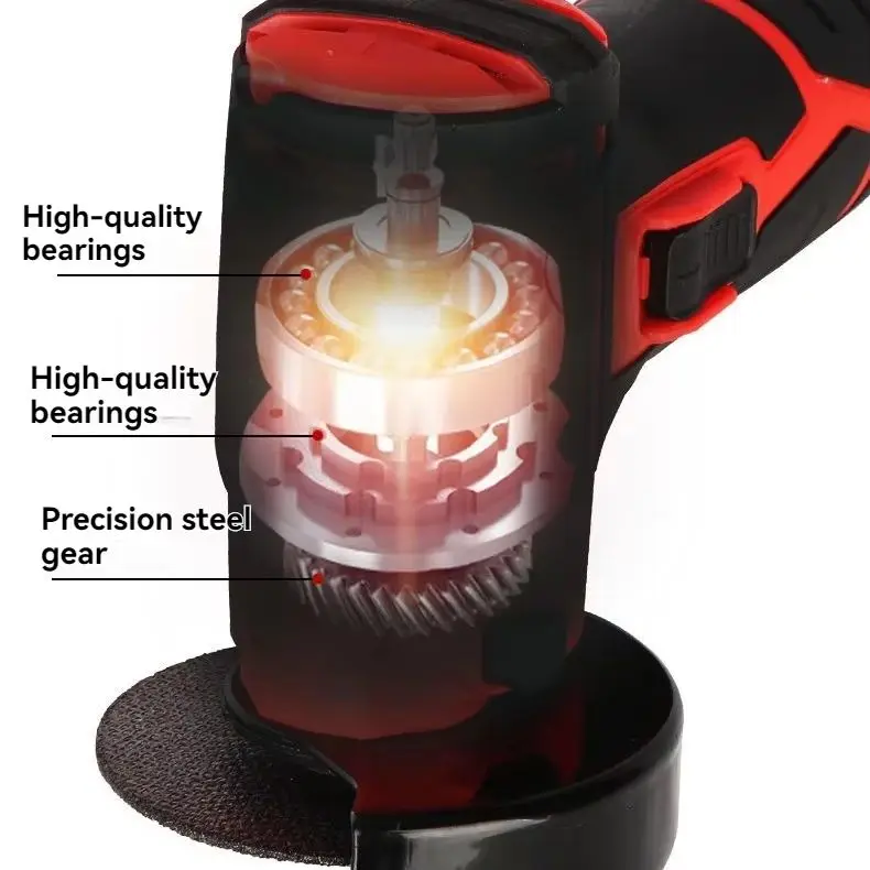 Household Small Rechargeable Cutting Machine Mini 3-inch Lithium Angle Grinder Manual Sanding Wheel Machine