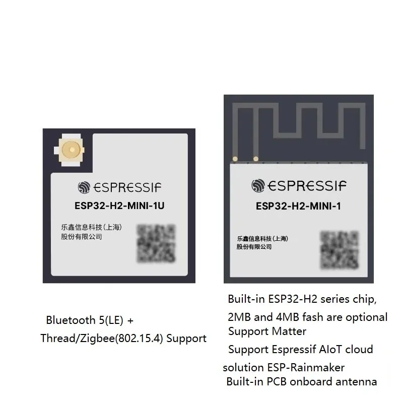 Esp32-H2-mini-1 Módulo, Bluetooth, IEEE, Modo Dual, ESP32-H2-mini-1U Thread, Zigbee, ble, Suporte Alot Cloud