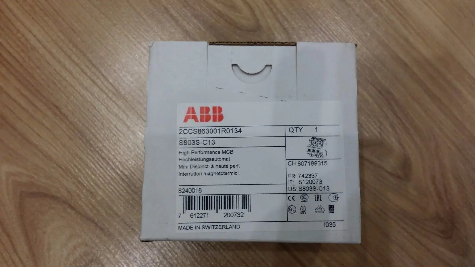 [New Original And Genuine] ABB High Breaking Miniature Circuit Breaker, S803S-B13/S803S-C13