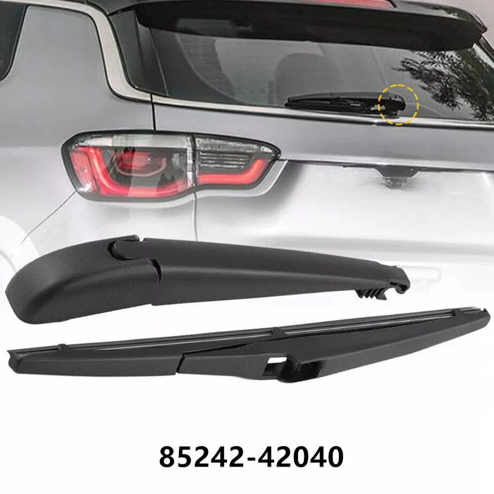 

2 шт. рычаг и лезвие заднего стеклоочистителя подходят для Toyota Matrix RAV4 Jeep Compass 85242-42040
