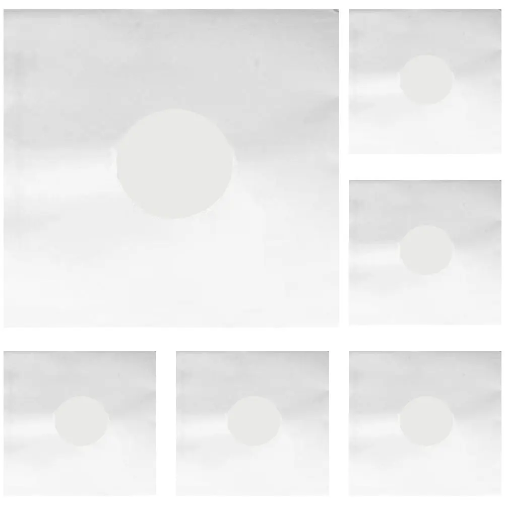 

6pcs Vinyl Record Album Sleeves Anti-Static Dust Protection For Storage Inner Sleeve Cover Self-Adhesion