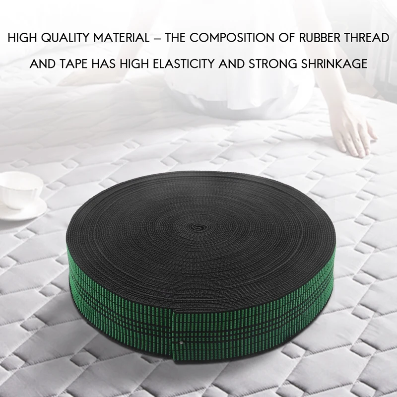 Stretch Webbing Band para Sofá e Cadeira, Mobiliário Repair, Material elástico do sofá, substituição elástica