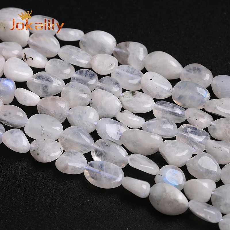 Natual Blue Moonstone Beads Irregular Stone Loose Spacers Beads For Jewelry Making DIY Bracelets Necklace Accessories 15