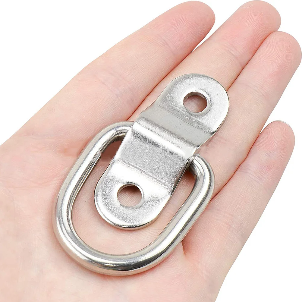 4 قطعة D علامات التبويب الحديد المجلفن أبازيم مقطورة شاحنة السرير التعادل أسفل المراسي بين قوسين التعادل أسفل مرساة #5