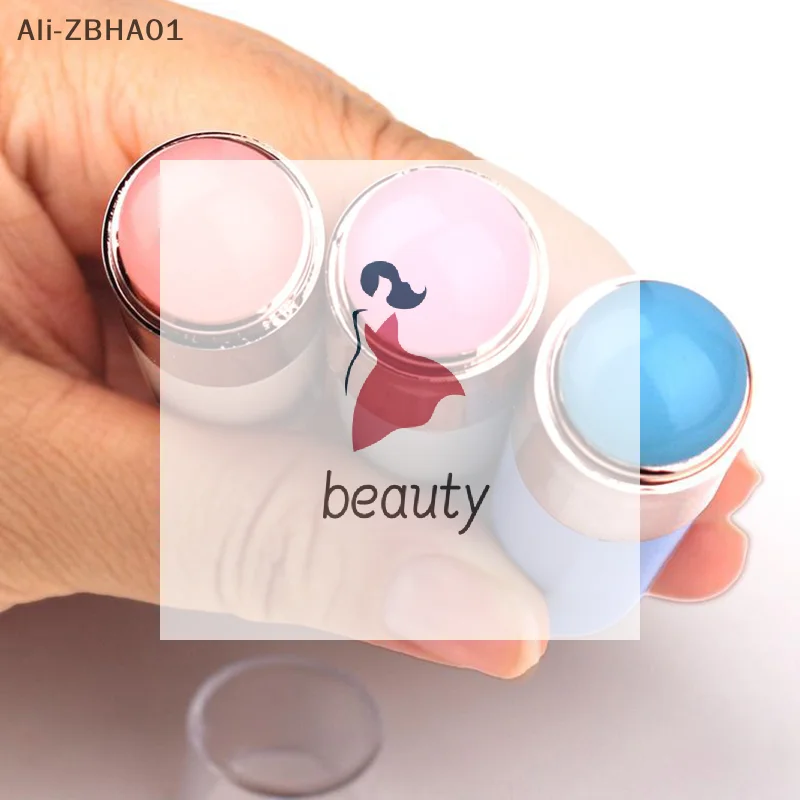 Easy-Daub الصباغ سيليكون فرشاة الأظافر مسمار الفنون سيليكون قضيب العصي قابلة لإعادة الاستخدام الكروم بريق تطبيق مانيكير أداة جديد #1