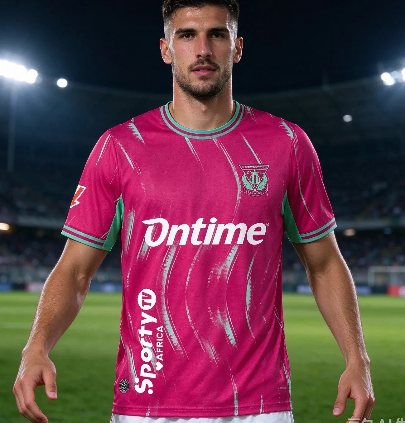 2026/27 CD Leganés Season Jersey, 3D Print Design Quick-Dry Breathable T-Shirt, Men and Women Mesh Football T-Shirt