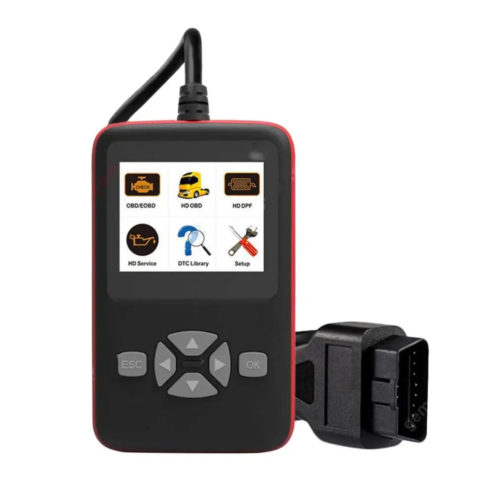 OBD2 Car Heavy Duty Truck Scanner Code Reader Diagnostic Tool Universal