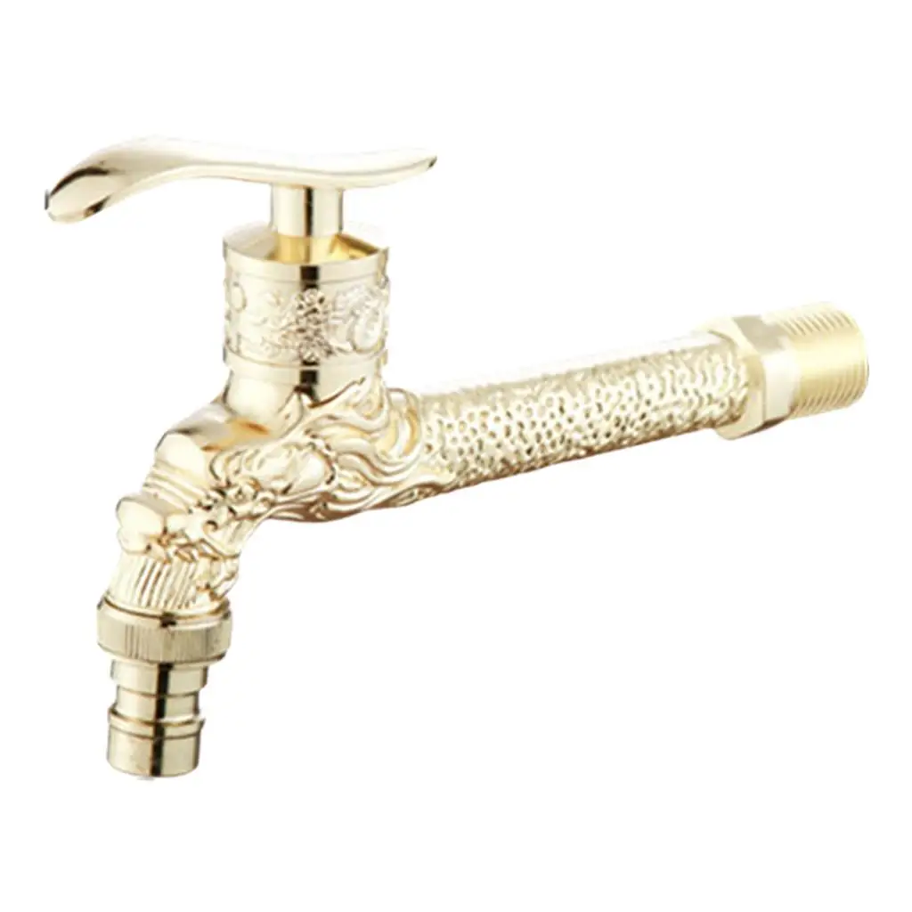 Carved Wall Mounted Water Faucet for Outdoor Garden, Bathroom, Bathtub, Kitchen Sink for Home, Kitchen, Public Space