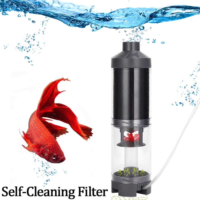 

Aquarium Waste Collector Automatic Cleaning Filter Silent 4W-10W Aquarium Fish Toilet Fully Transparent Fish Waste Collector