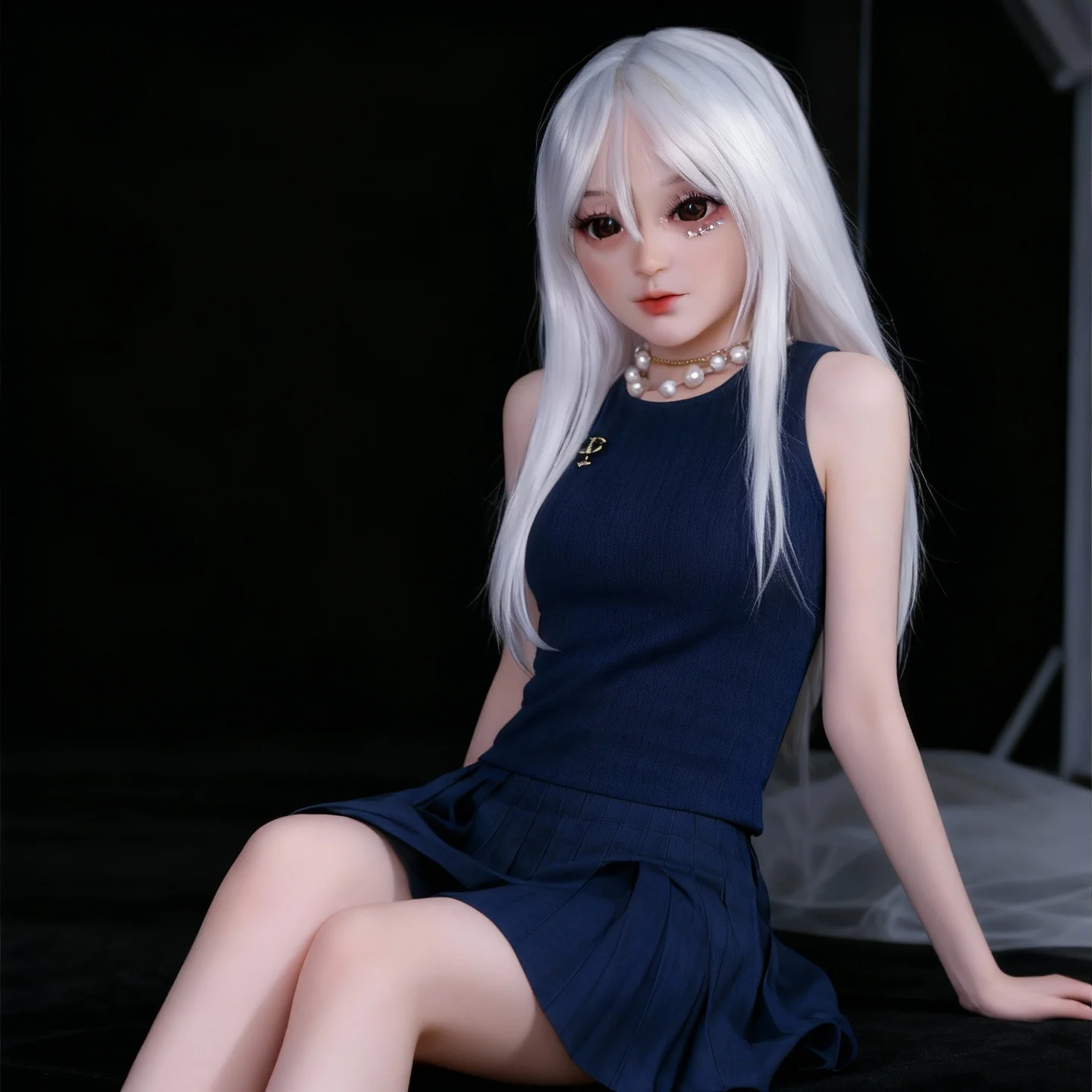 Muñeca de anime navideña, figura de acción de silicona suave de 100CM, esqueleto de metal móvil, regalo coleccionable japonés BJD