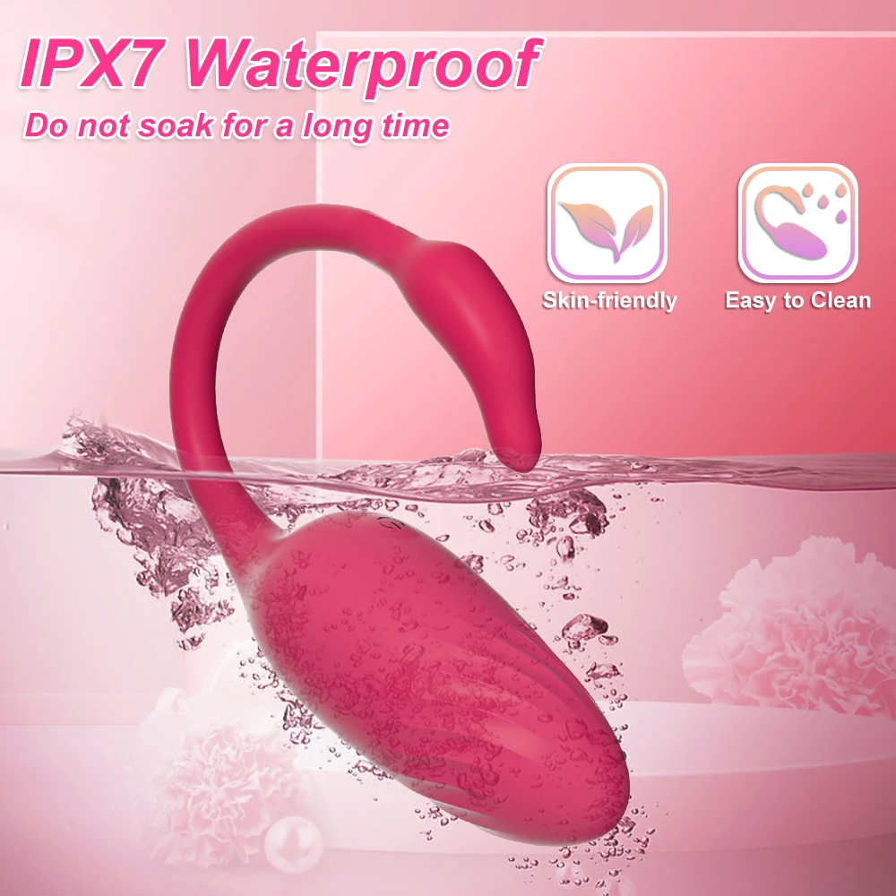 هزاز بلوتوث لاسلكي للنساء ، مدلك المهبل الأنثوي ، اهتزاز البيض ، G-Spot ، محفز البظر ، لعبة الجنس الاستمناء ، التطبيق #6