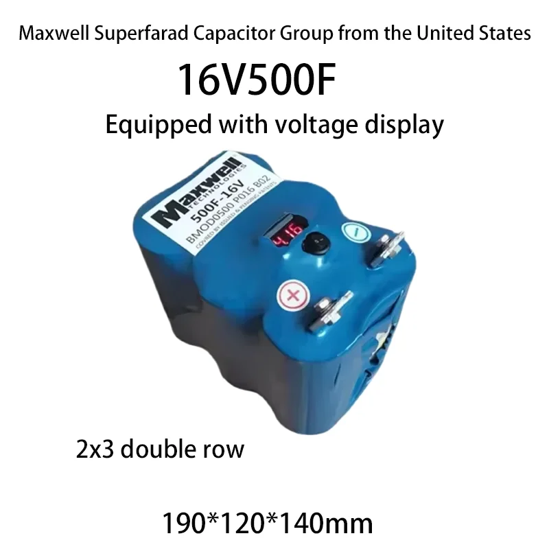 16V500F American MAXWELL Farad Capacitor Car Starting Power Supply Spot Welding Machine Capacitor Disassembly