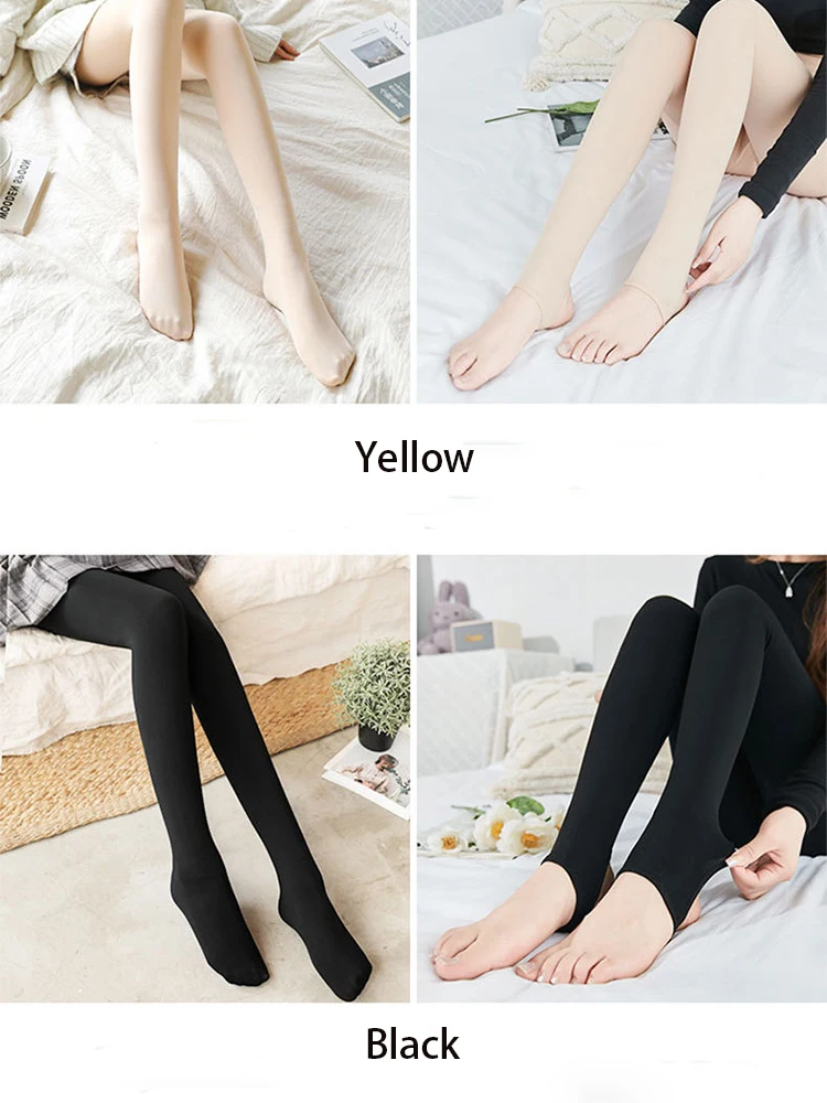 Skin Friendly High Elasticly Tights Soft Non See Through Hosiery Smooth Breathable Thick Stockings Indoor Outdoor Streetwear