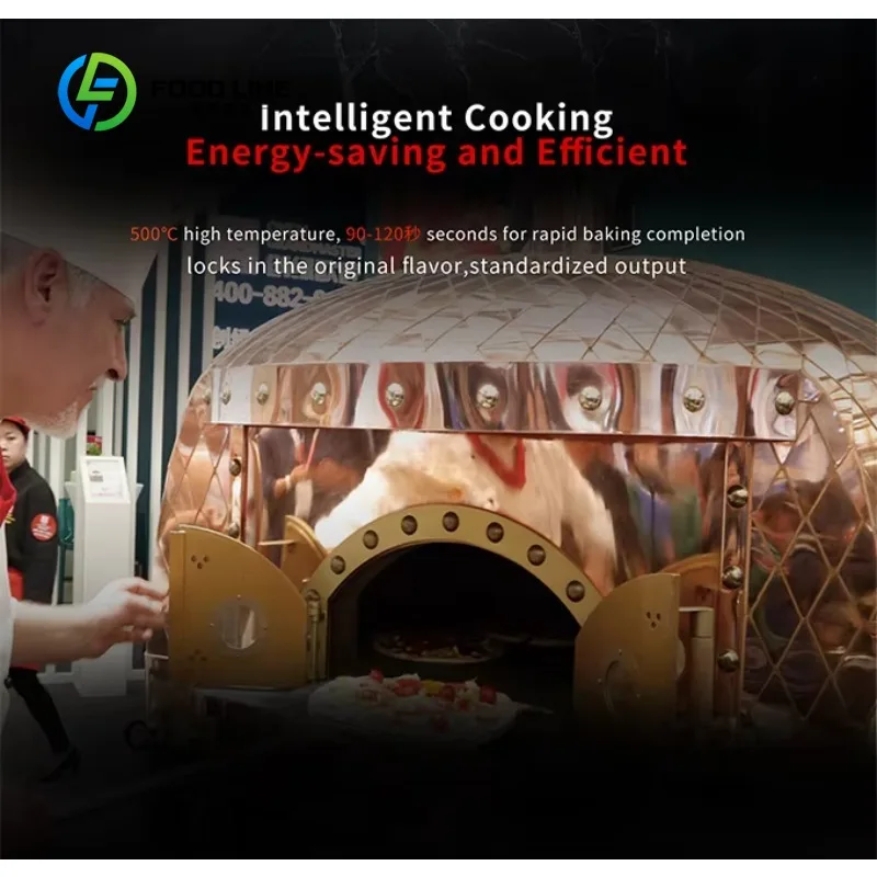 Customized Options Traditional Clay Brick Pizza Oven Multi Fuel Wood Charcoal Gas Bakery Machine Restaurant Cafe Concrete