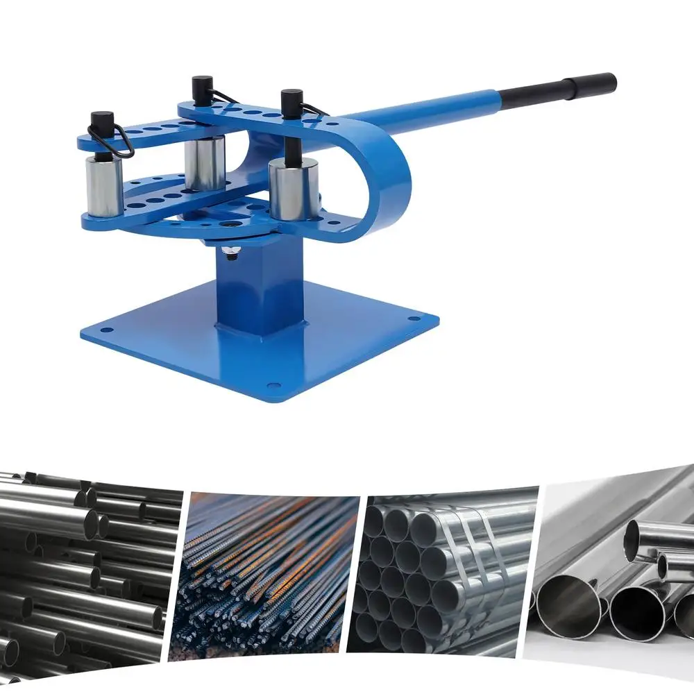 طقم ثني الأنابيب المدمجة شديدة التحمل مع 7 قوالب 1-3 بوصة أنابيب معدنية Bendingo