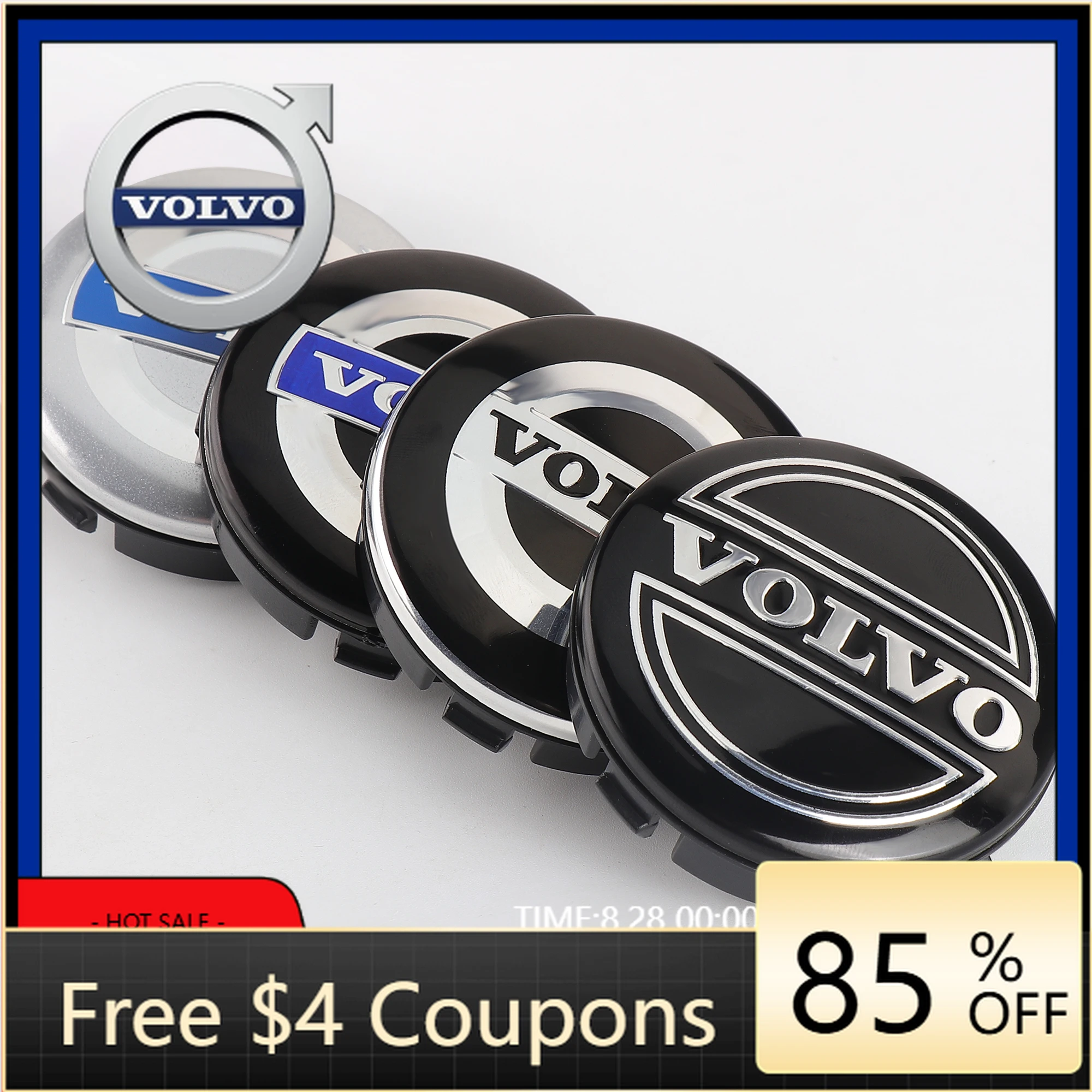 

Колпачки-заглушки для дисков 2026 Hot 64MM, 4 шт., оригинальные, с эмблемой, для Volvo Rdesign T6 AWD C30 C70 S40 S60 S70 S80 S90 V