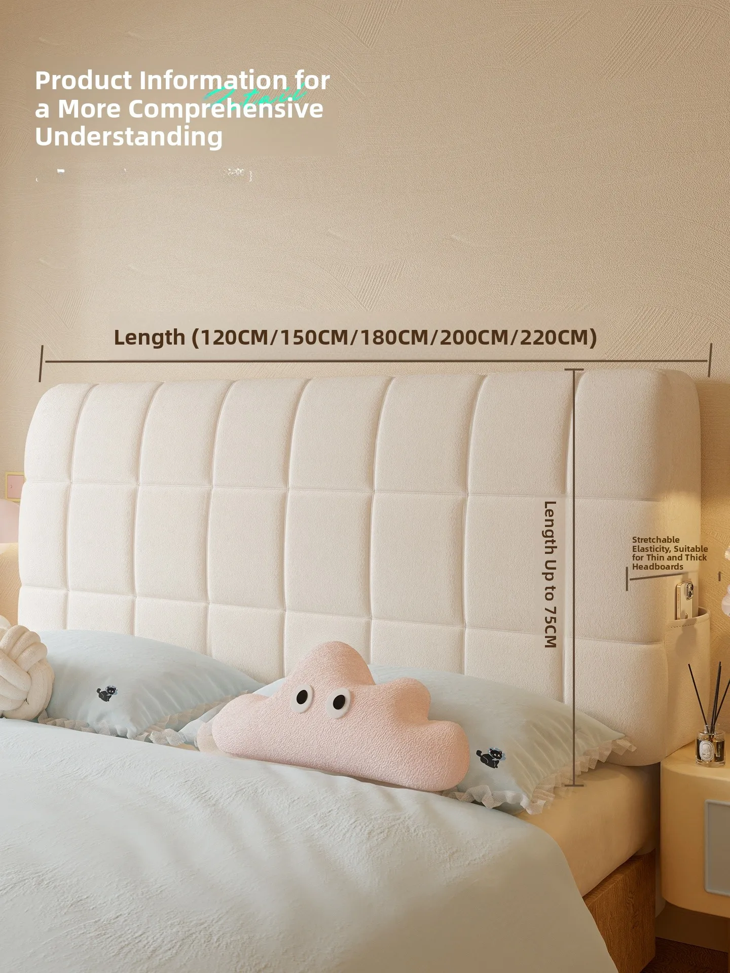 

Новый чехол для кровати 2025 года: универсальный защитный чехол из твердого дерева с мягкой подкладкой, устойчивый к ударам и пыли, для дома и спальни