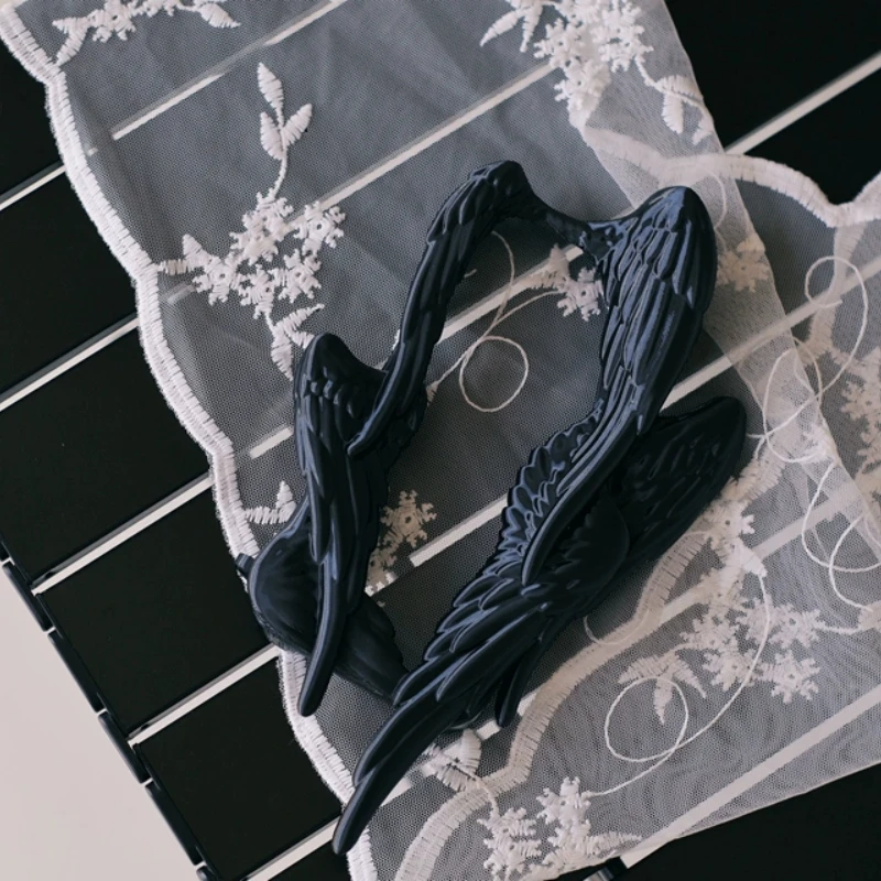 Original Y2k Six Winged Angel Rivet Pierced Hollow Cutout Phone Case Customization 3d Printed Soft Flexible Tpu Decor Gifts Acg view 6