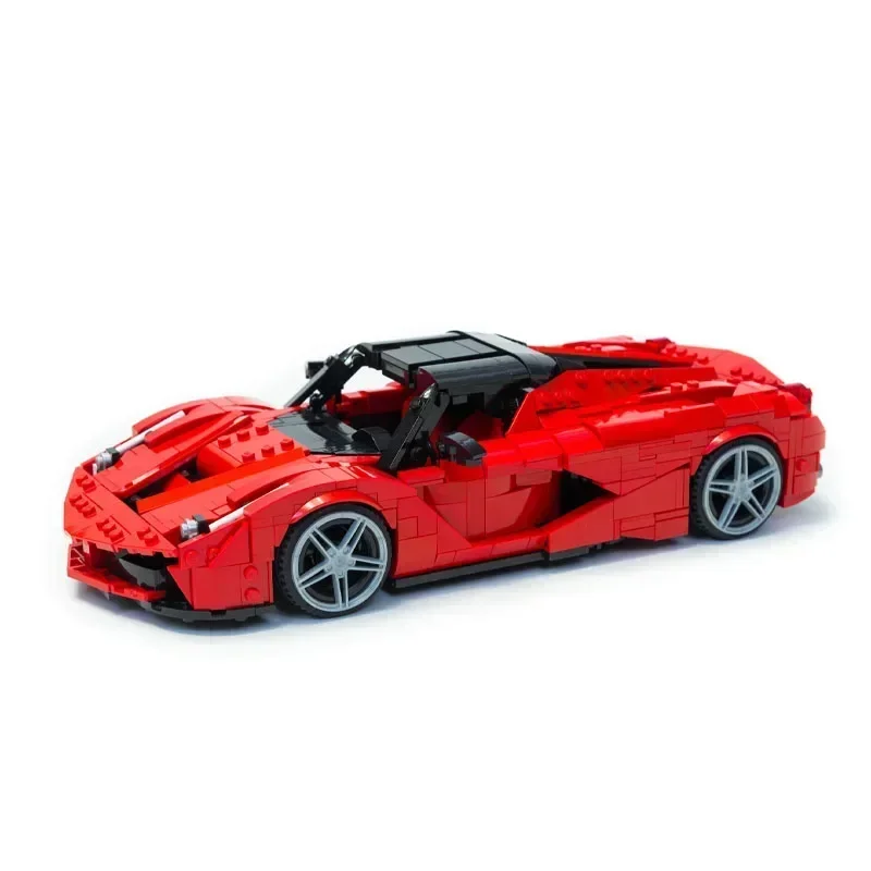 MOC-95553 Rotes neues Supercar-Baugruppen-Bausteinmodell • 1353 Teile Bausteine Kinder Weihnachten individuelles Geschenk Spielzeug für Erwachsene