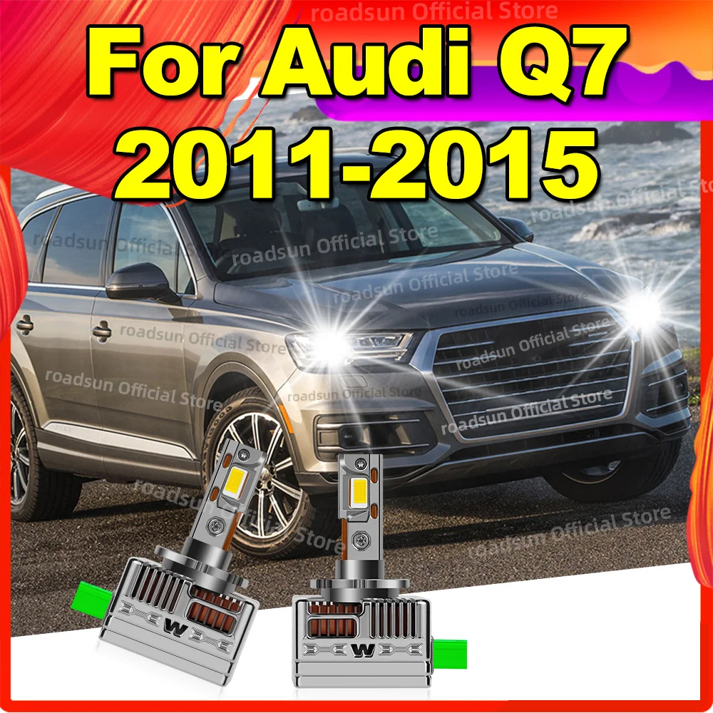 

2 шт. мощные ксеноновые лампы для обновления фар 6000K светодиодные фонари для Audi Q7 2011 2012 2013 2014 2015