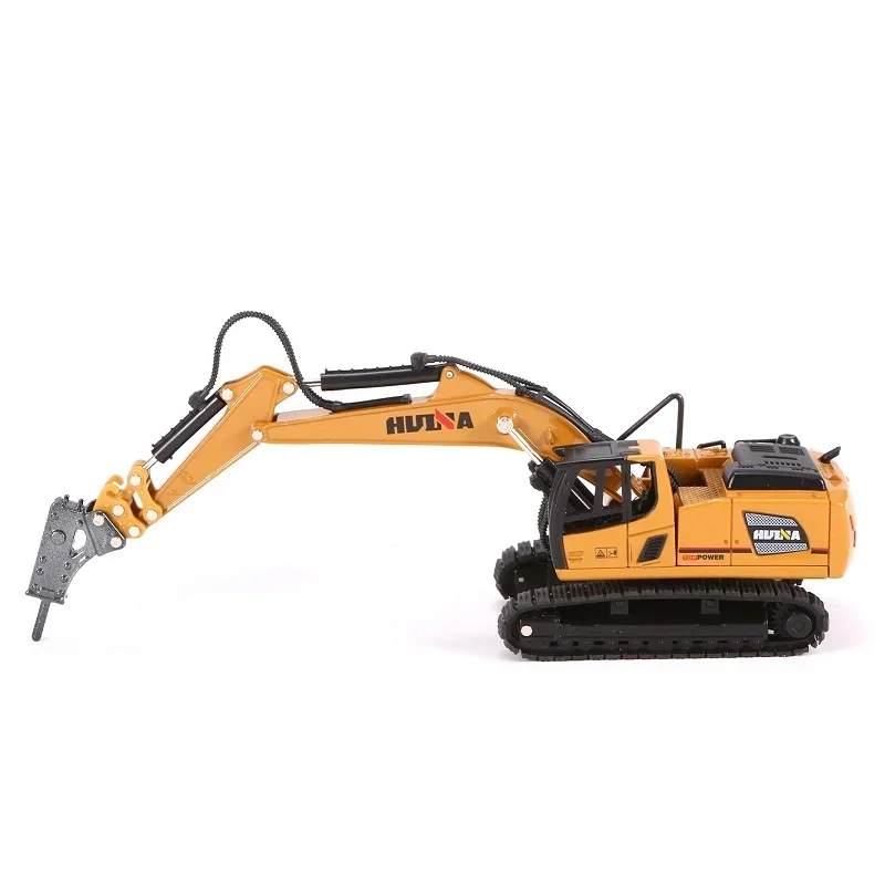 1:60 in lega di metallo trapano escavatore camion pressofuso modello di auto giocattoli simulazione ingegneria veicolo cingolato regalo per bambini