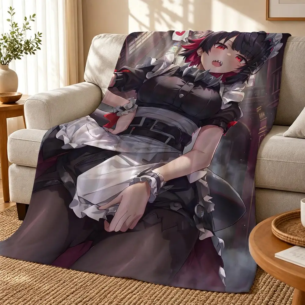 Ellen Joe Zenless Zone Zero Throw Flannel Throw Blanket Soft Lightweight Blanket for Sofa Couch Bed Office Naps Travel Home