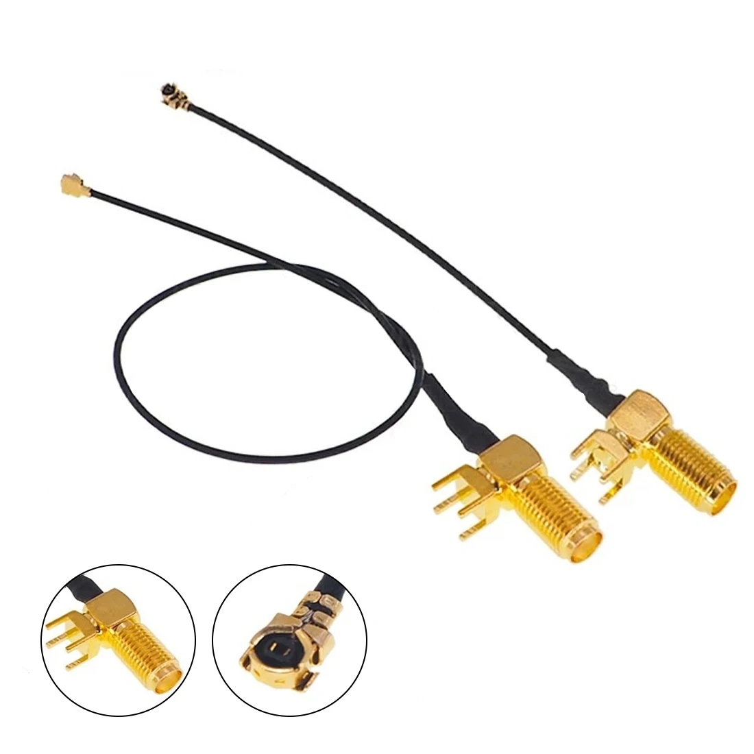 UFL to RP SMA Female PCB Connector Pigtail Wifi Antenna Coaxial Pigtail Extension 1.13mm Cable #2