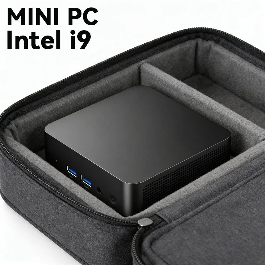 

Mini PC Bag Intel Core i9-8950HK Windows 11 Pro 16GB DDR4 1TB 2TB M.2 SSD Gamer Pc 4K HD Dual WIFI 6 BT5.2 Desktop Computer Bag