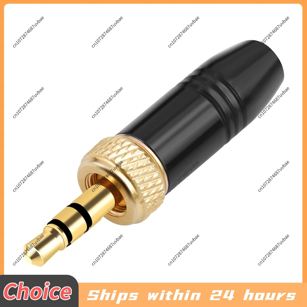 3.5mm Plugs with M6 Internal Thread Stereo Male Plug Headphone Audio Plug for UWP-D21 UWP-D22 for Sennheiser Microphone